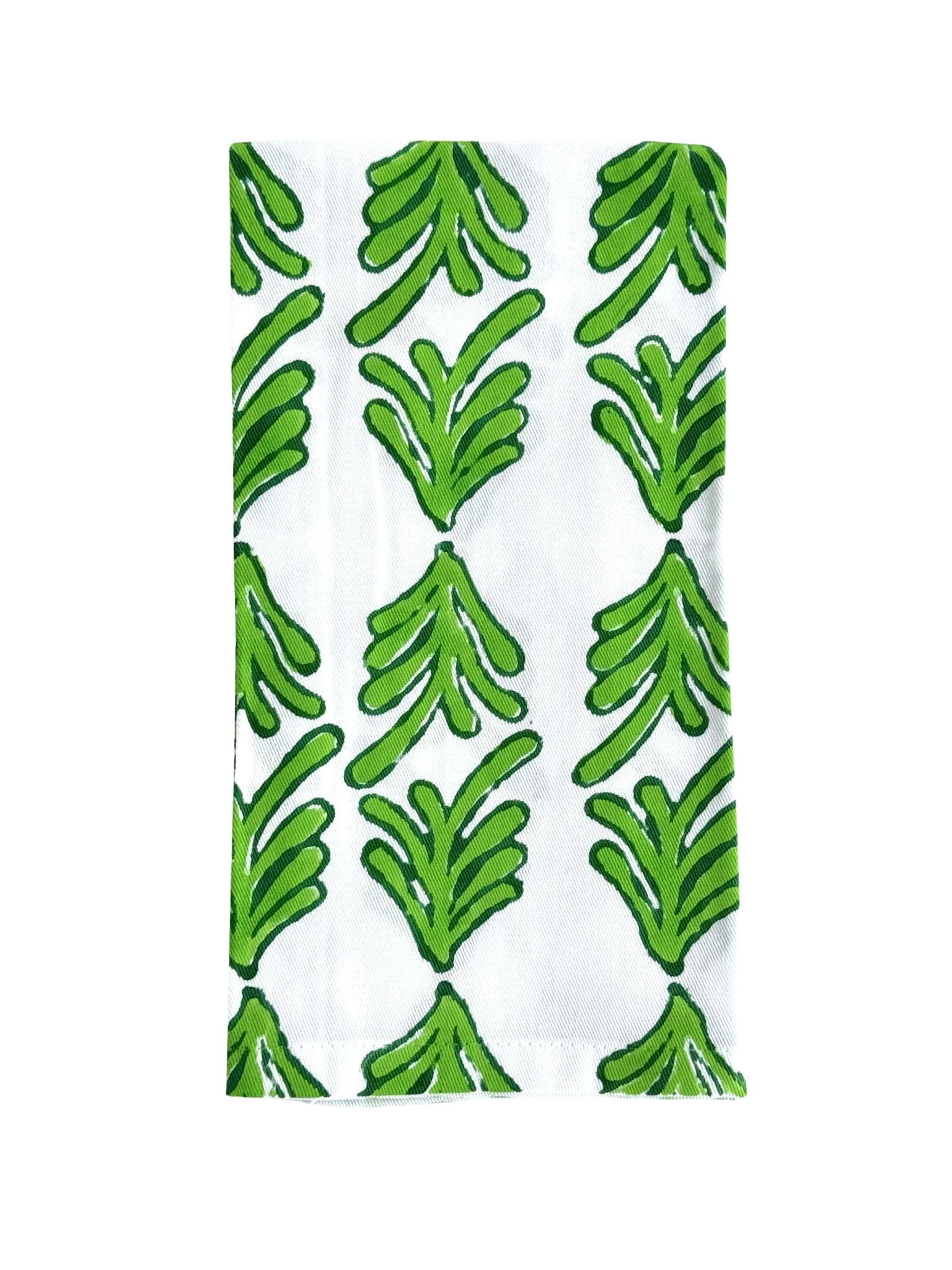 S/4 Organic Napkins - Palmetto, Vine & Evergreen
