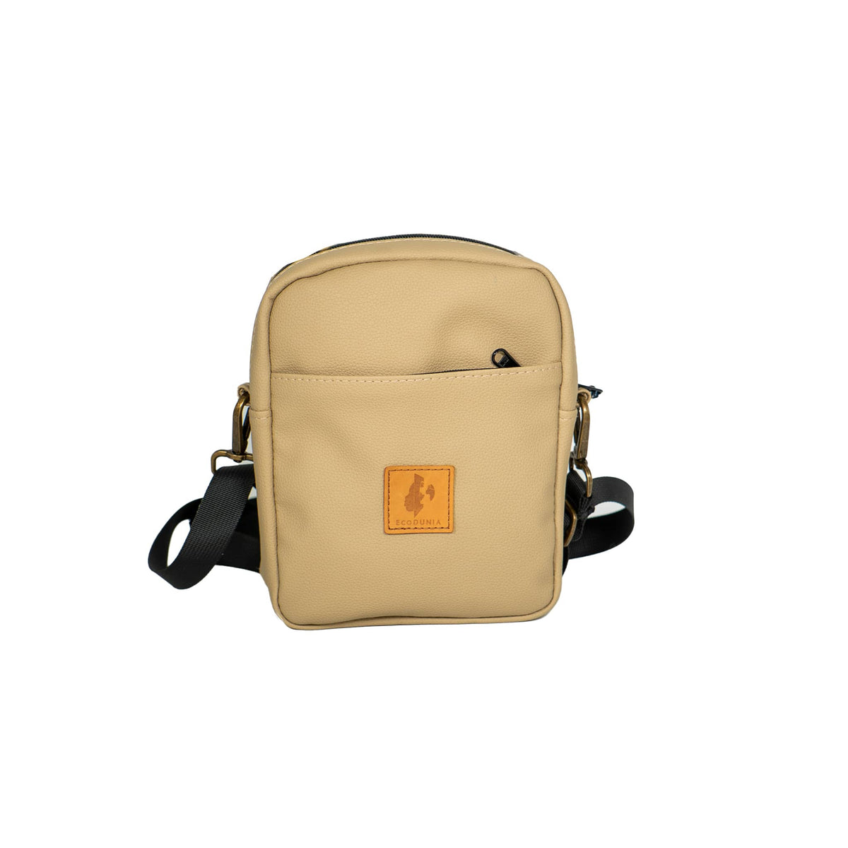 Rozi Vegan Leather Crossbody Bag 2L - EcoDunia #color_latte