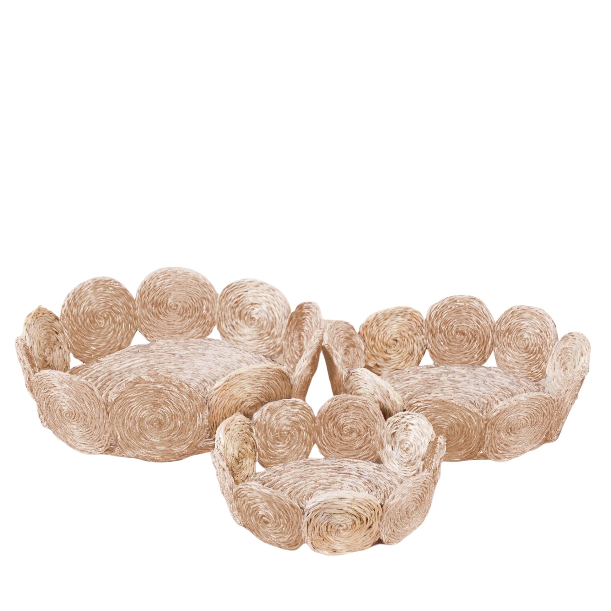 Baskets - Natural Woven Fruit Basket - Storage Basket, set of 3 | LIKHA - LIKHÂ