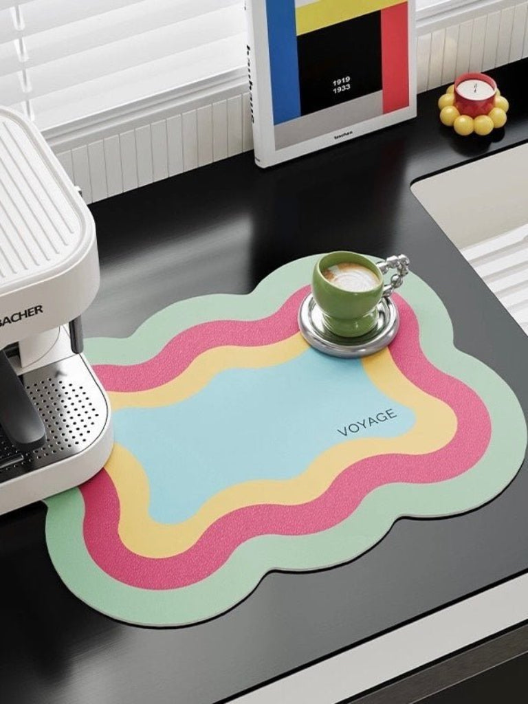 Dopamine Scalloped - edge Placemat Set Of 4 Pcs for Whimsical Table Setting - Scalloped - edge Placemat - Mixed Set of 4 Pcs - INSPECIAL HOME