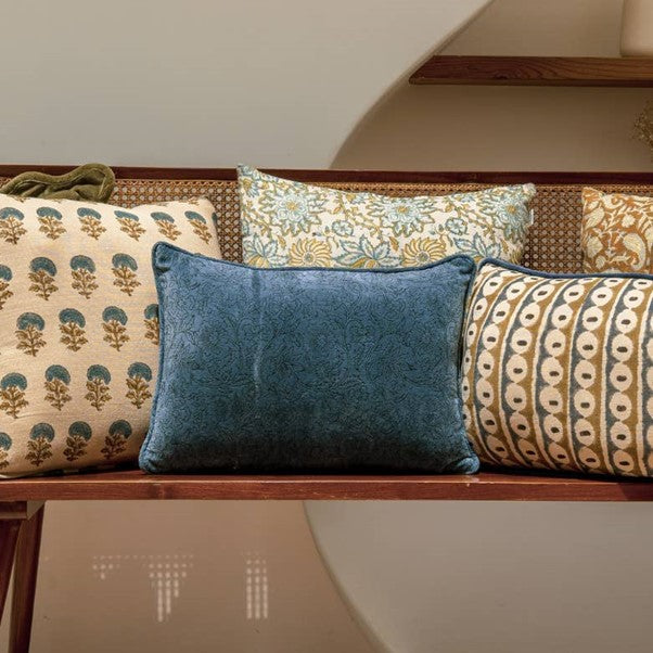 Moontide Velvet Pillow Cover - Thumbnail 3