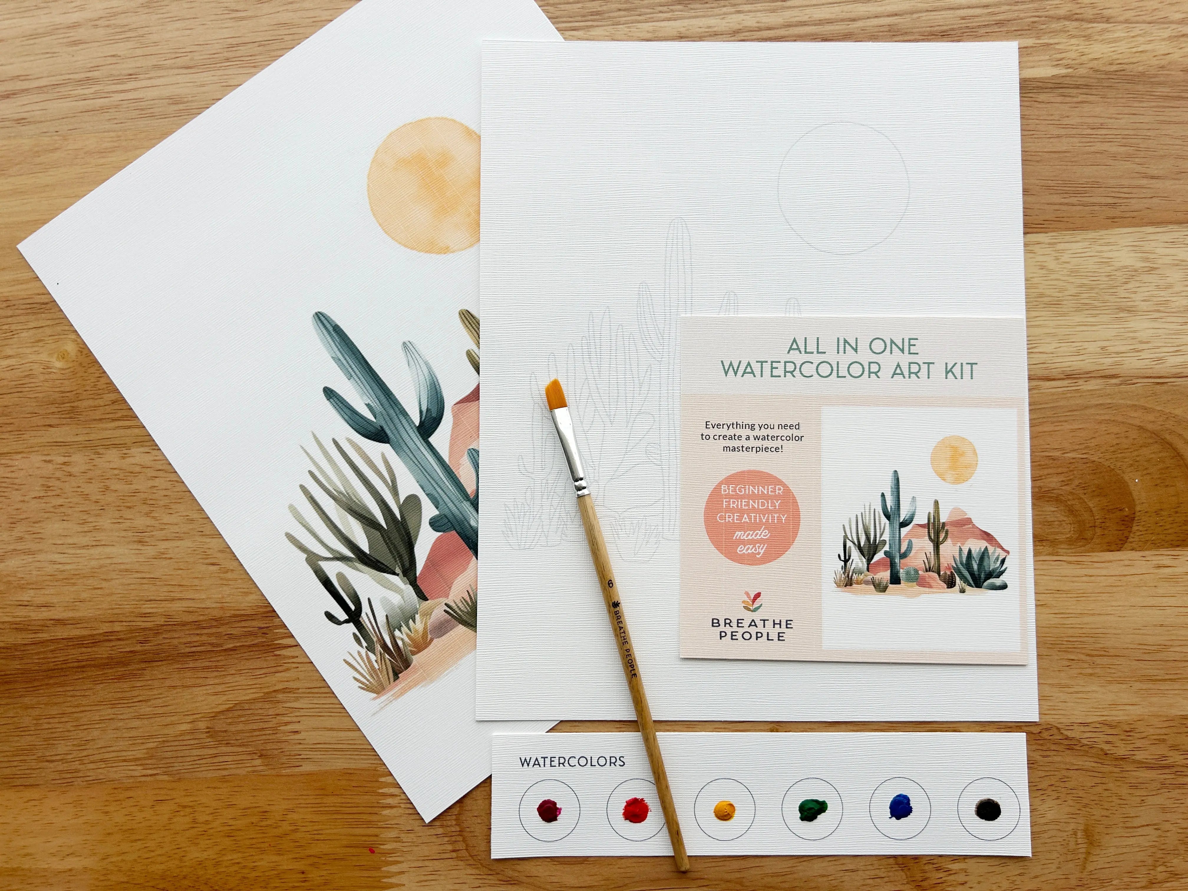 Cactus All-In-One Watercolor Kit