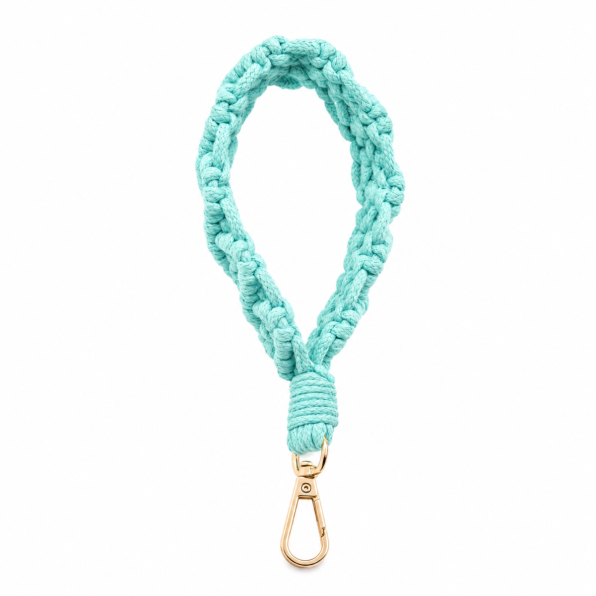 Fresh Mint Macramé Wrist Strap (Phone, Keys, Bag Accessorry)