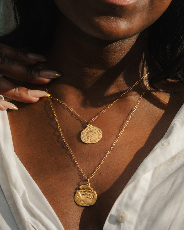 Parrot Cay Long Coin Necklace 9