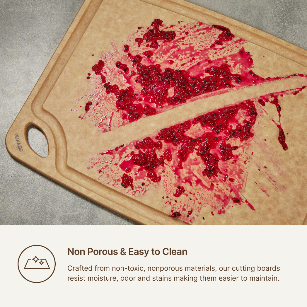 Elihome Classic Series cutting board - non-porous and easy to clean