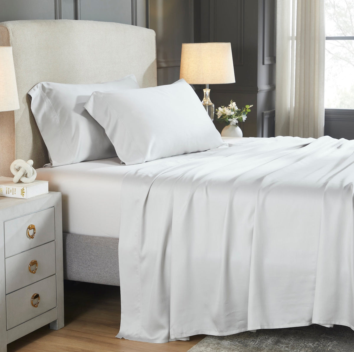 KSS-528-7880_1|Luxurious, eco-friendly 100% Lyocell sheets. Silky smooth and naturally cooling for a comfortable sleep experience.