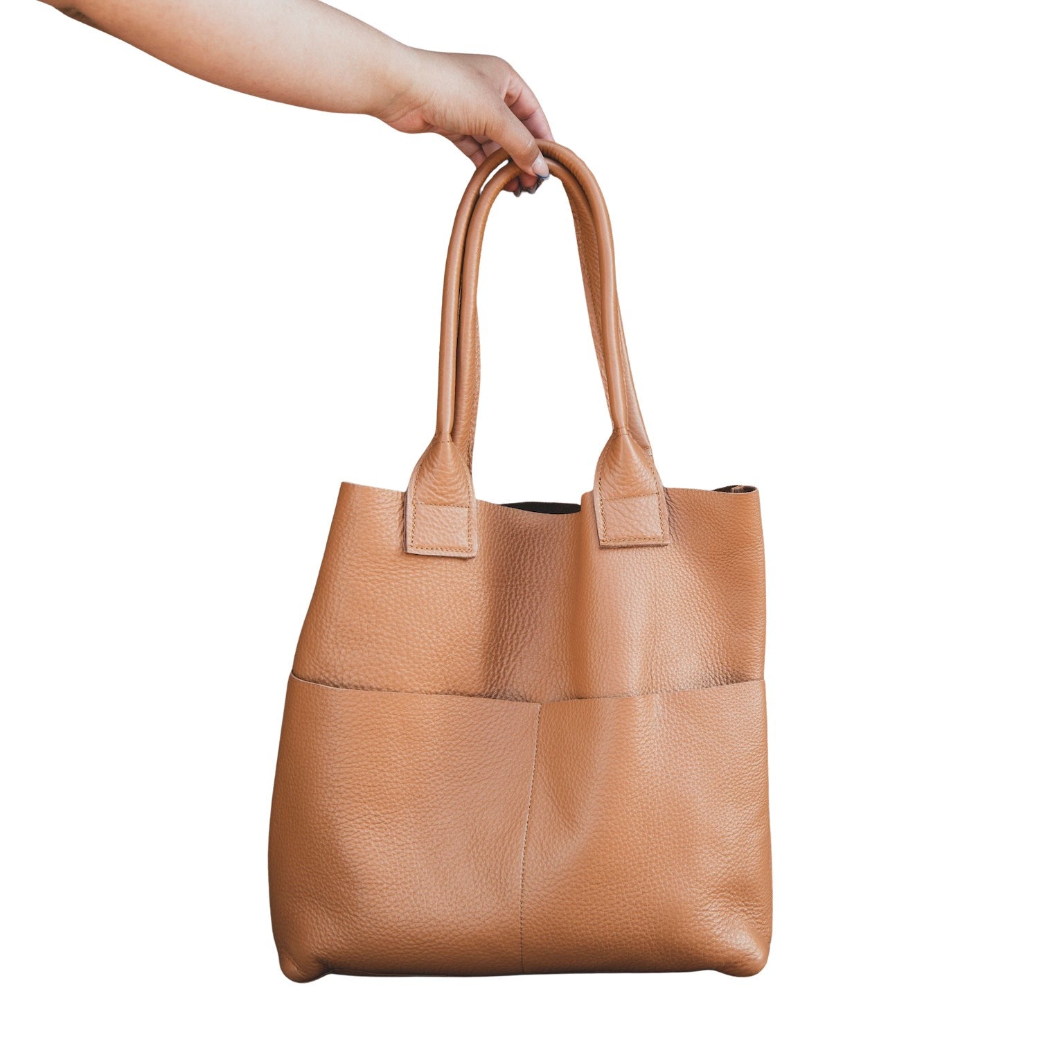 Soft Leather Tote Bag by AMASOUK