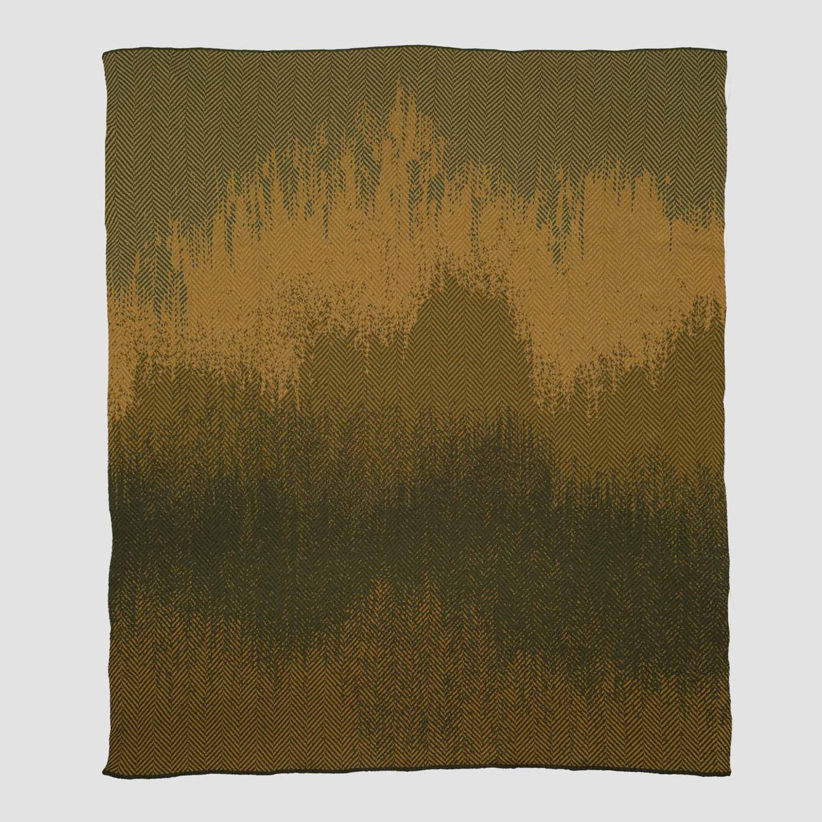 in2green Eco Throw Cotton Sustainable Knit Geometric Chevron Throw Blanket - Herringbone Ombre 601570194634 BLHBO2