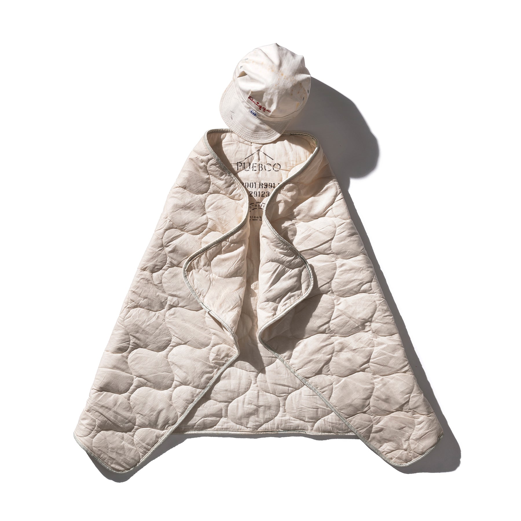 vintage parachute line quilted blanket puebco 113982 2