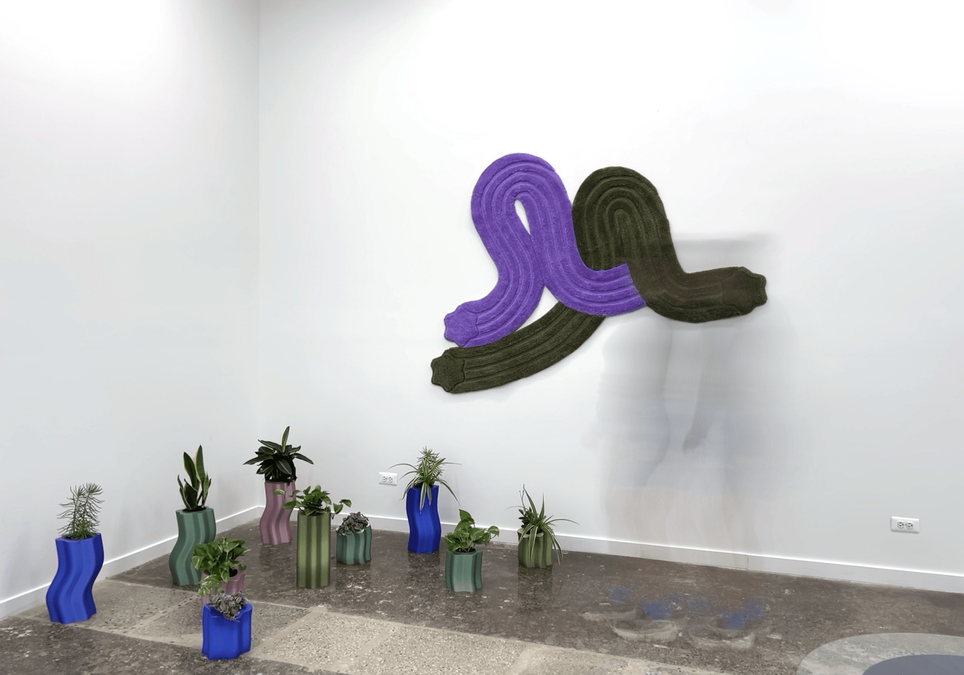 Entwine Rug Green + Purple - Form&Seek