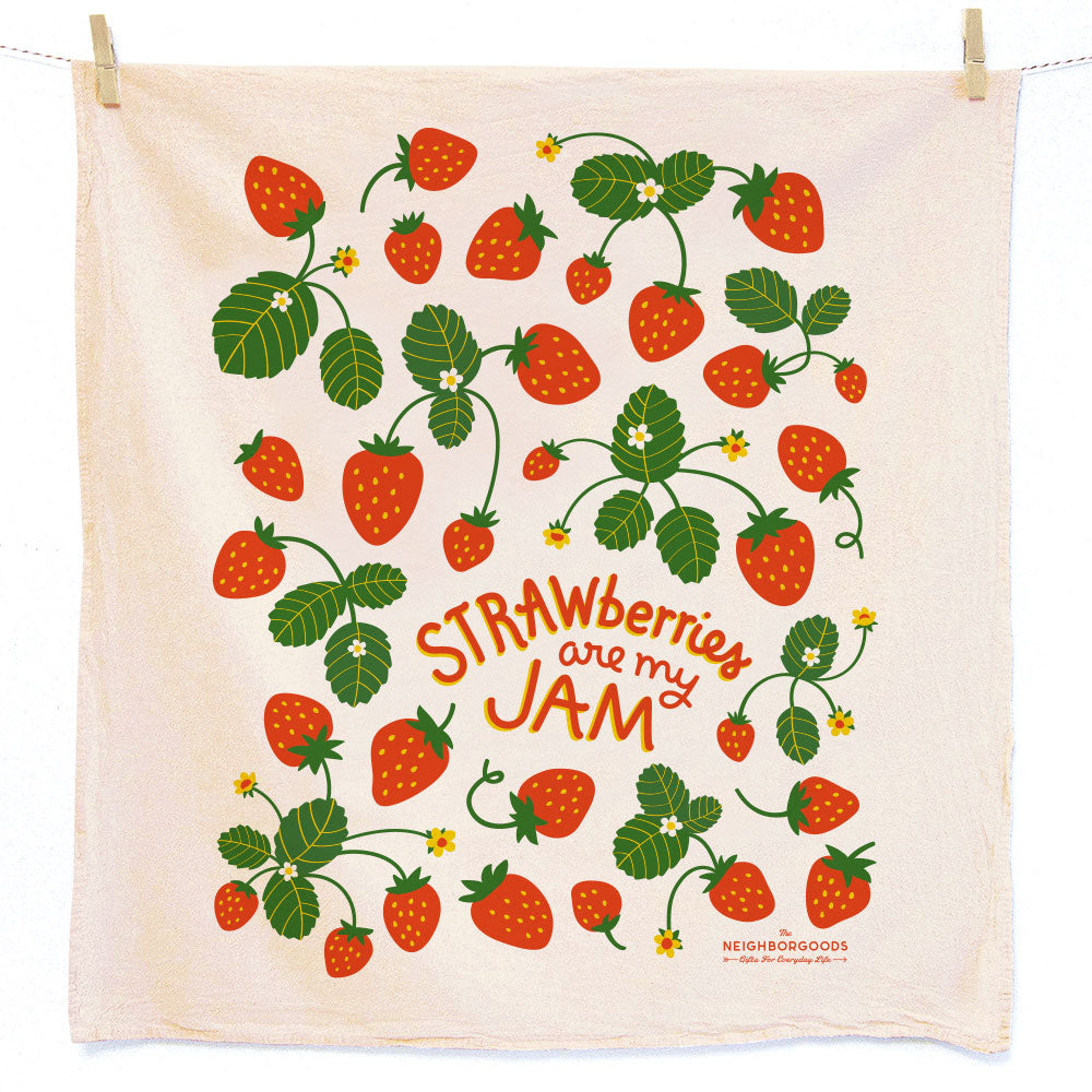 Strawberry Dish Towel + Sponge Cloth Gift Set - Thumbnail 5
