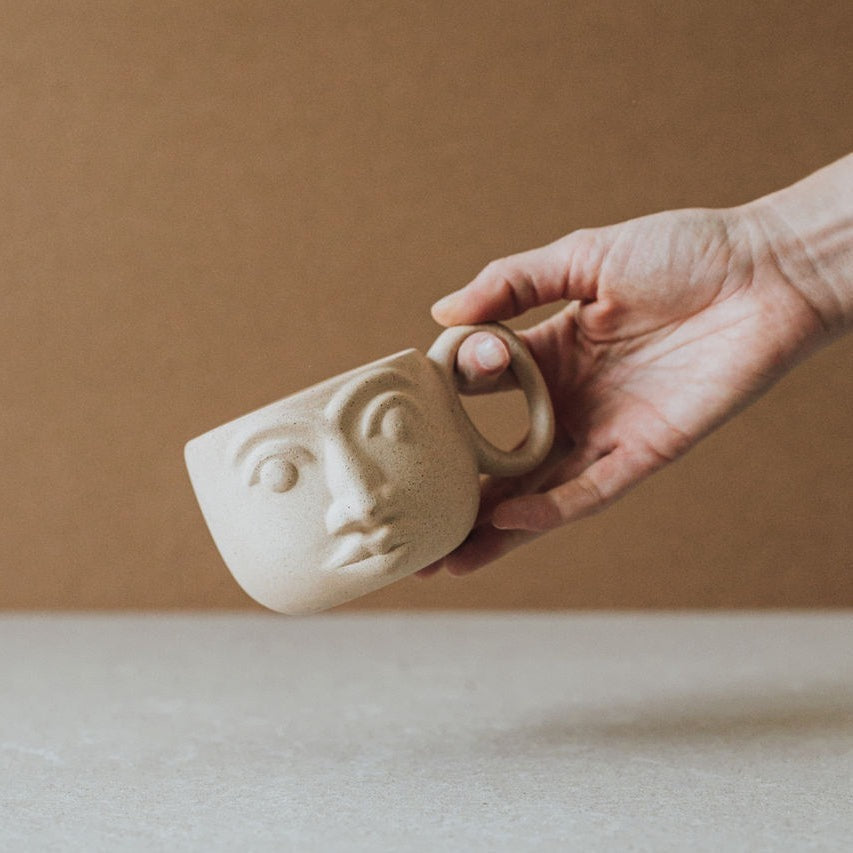 Handcrafted Face Mug - Thumbnail 4