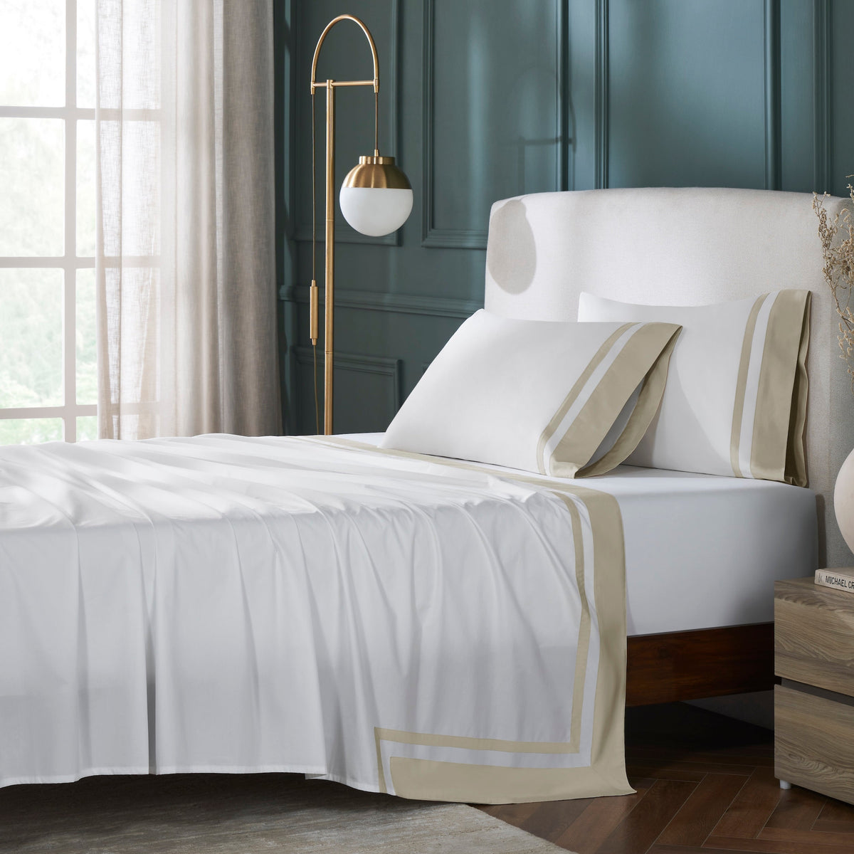 TFL-543-3980_1|Luxurious 100% cotton sheets, soft and breathable bedding for ultimate comfort and restful sleep. Premium quality bed linens.