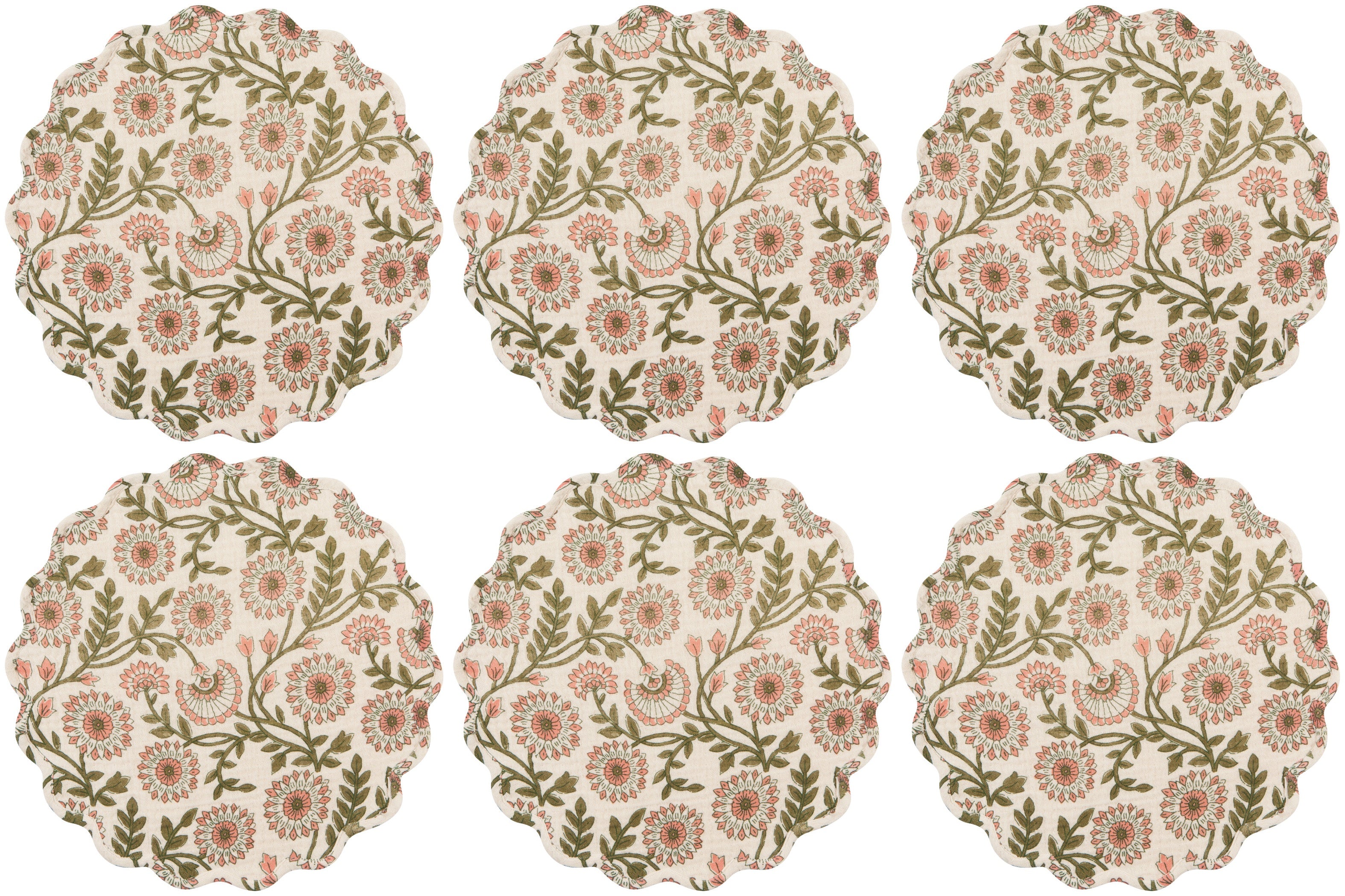 Set of 6 Placemat Double Weave Thicket