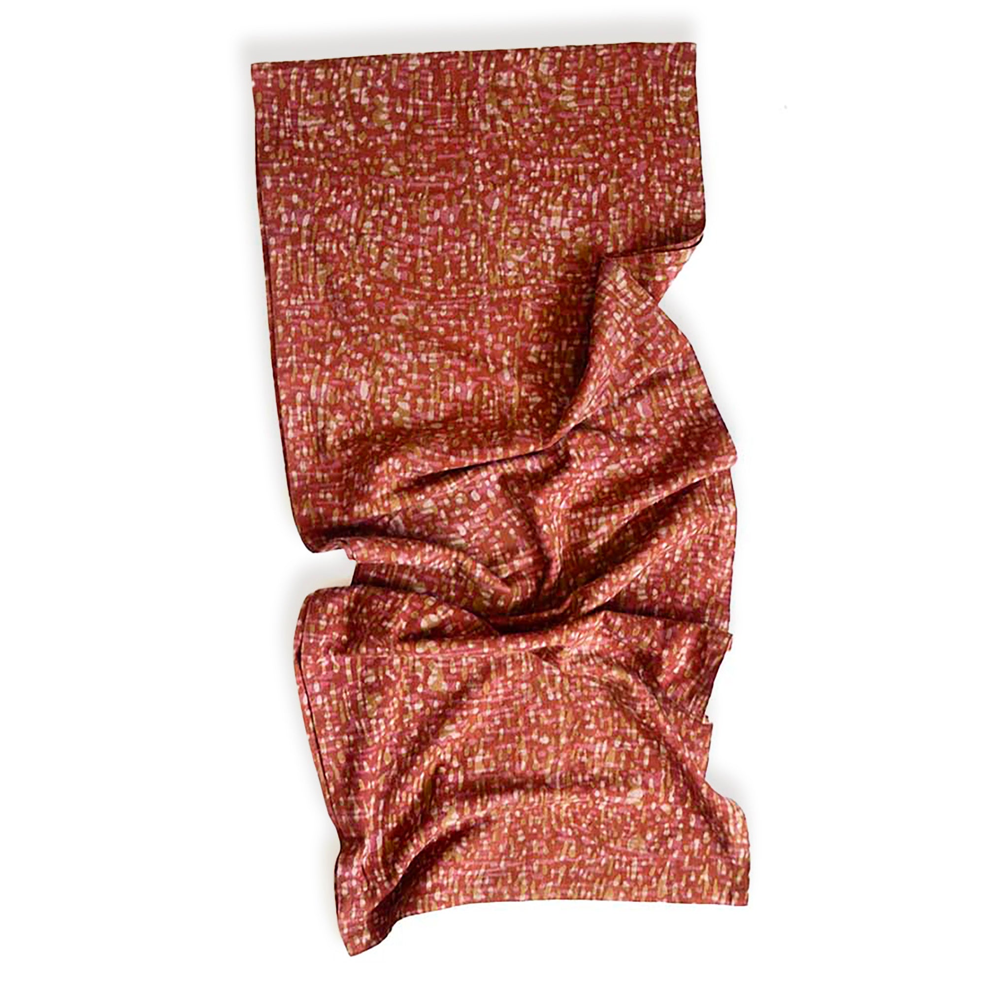 Organic Cotton Table Runner - Barkha Orange