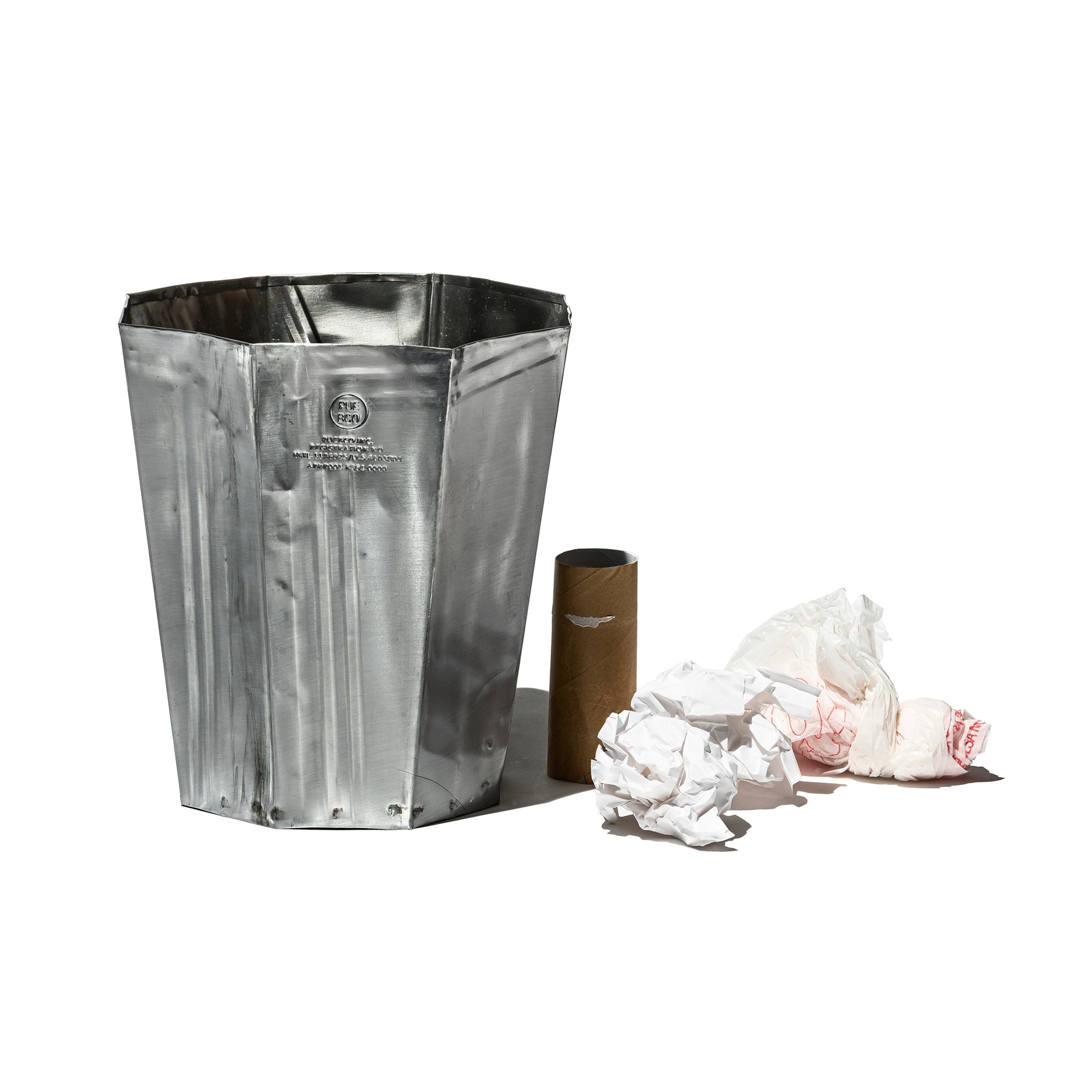 Recycle Steel Trashcan 12