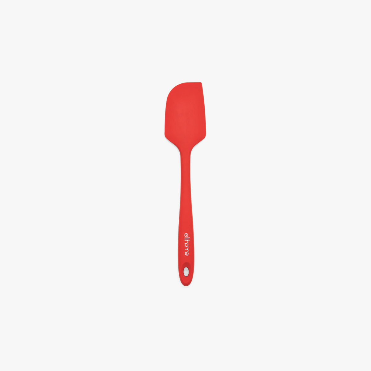 Elihome Classic Silicone Spatula in Red, 11 inches by 2.2 inches with seamless one piece design, reinforced steel core and ergonomic non-slip handle