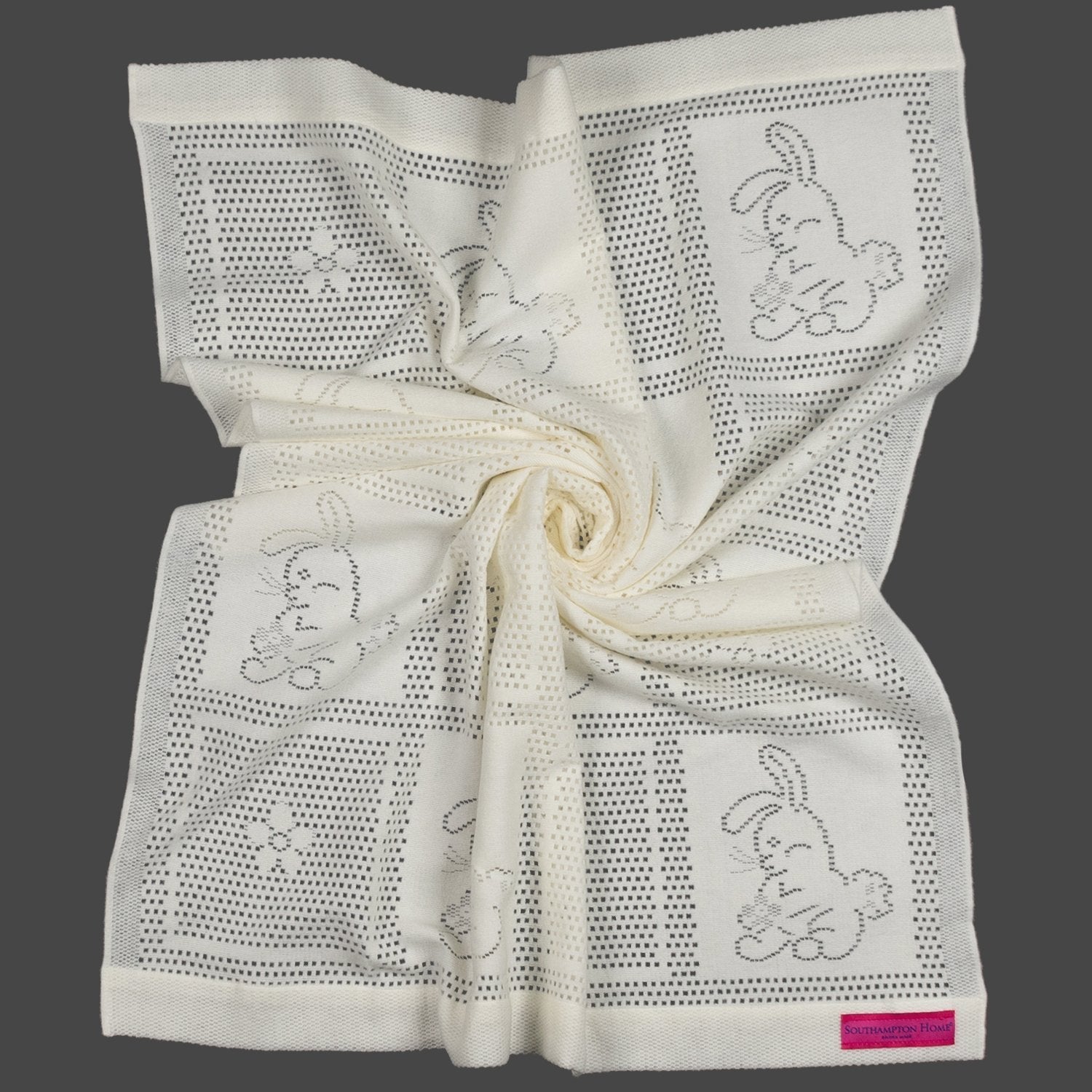 Southampton Home Lace Weave Bunny Baby Blanket ~ Ivory ~-Gifts-00810032751272-{sku]-Prince of Scots