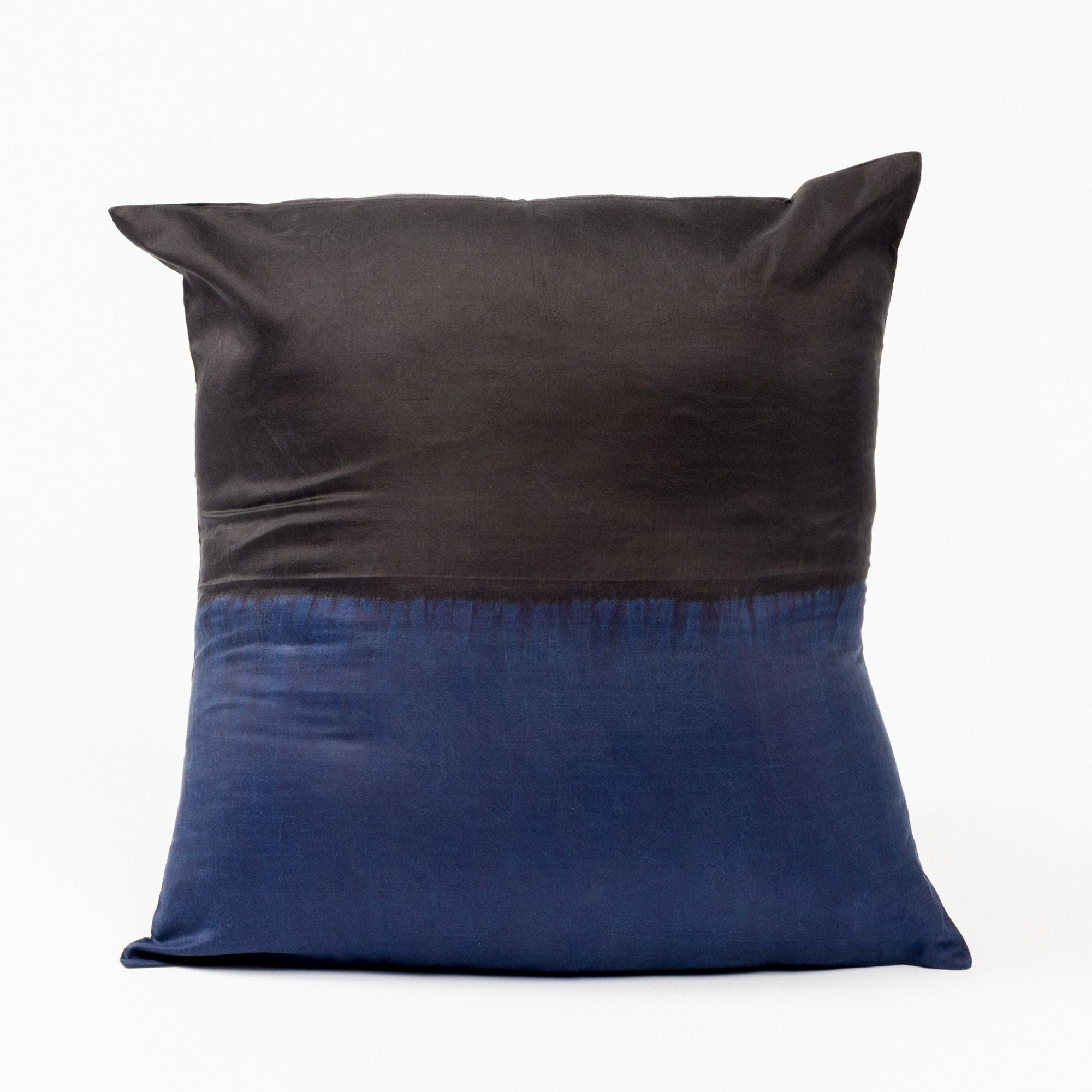 Aakar Mor Color Block Mulberry Silk Pillow - Thumbnail 3