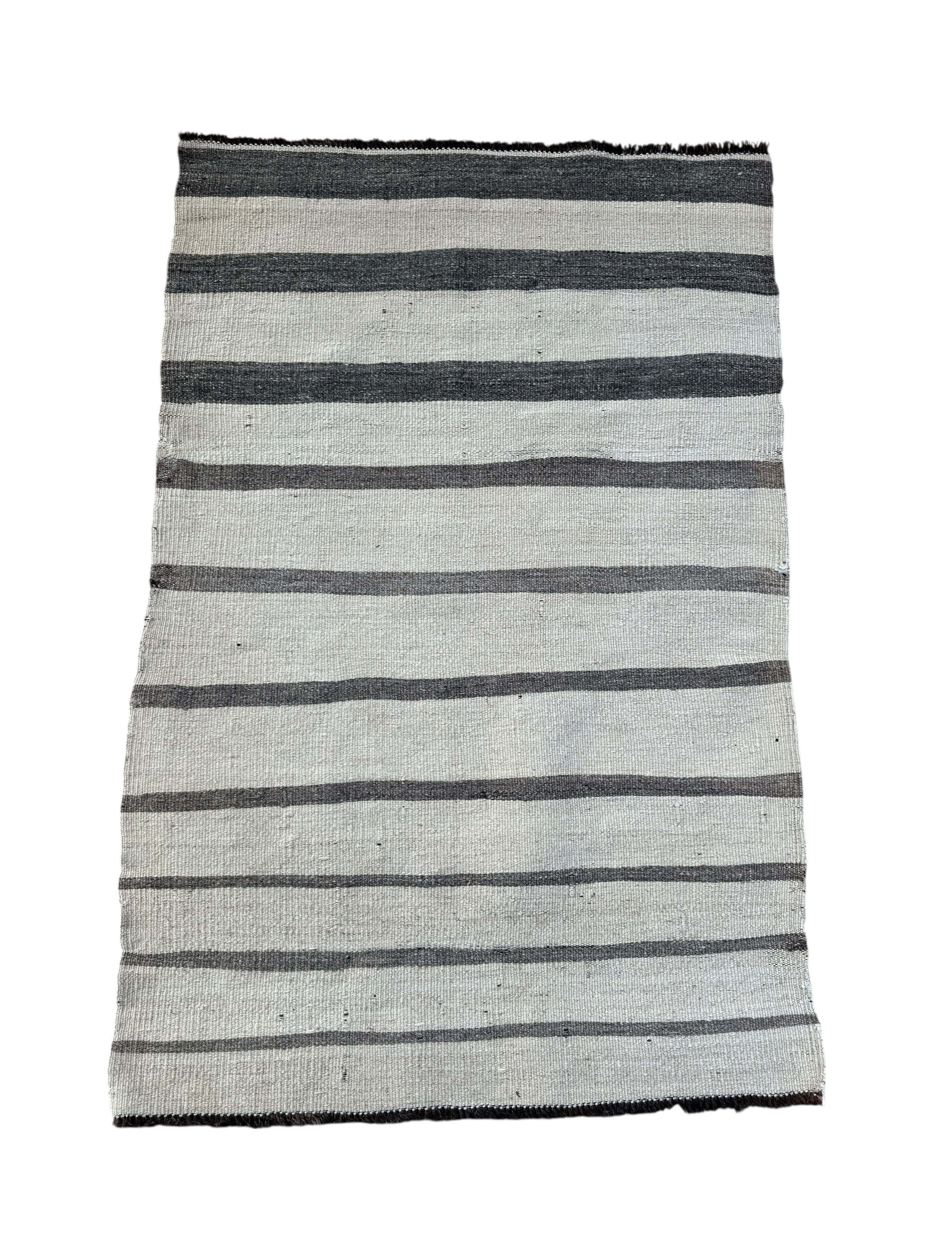 No. 411 Vintage Goat Hair Kilim 32” x 48”