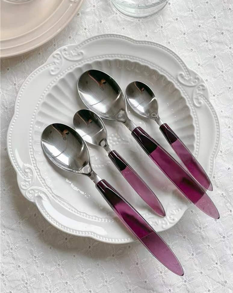 Meteor Flatware Set of 16 Pcs ( $3.5 Each ) - Sleek Modern Cutlery Silverware Set - Flatware Sets - Meteor Flatware Set of 16 Pcs - INSPECIAL HOME
