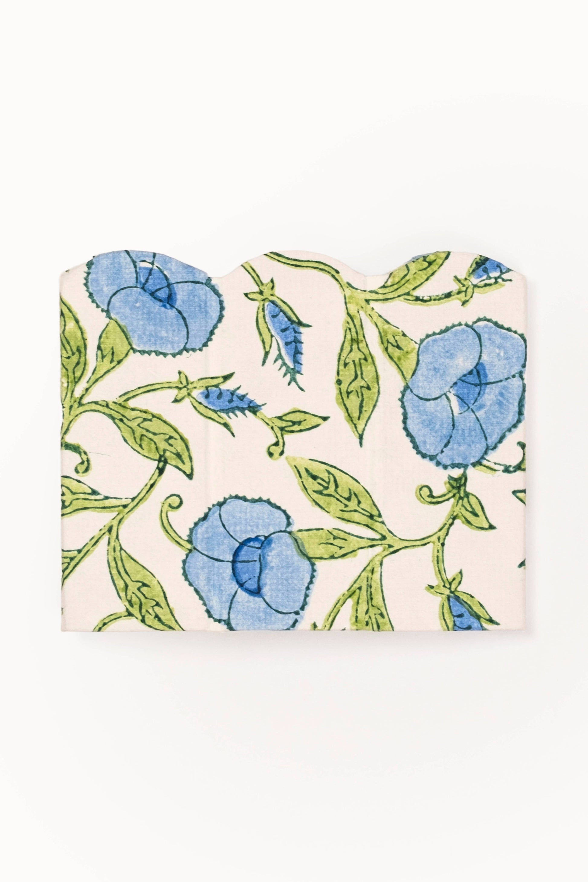 Block Print Pencil Holder - Inaya Powder Blue (Collapsible)