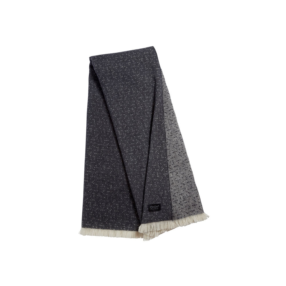 Tenji Plaid Throw In Off White Anthracite Design By Oyoy 1