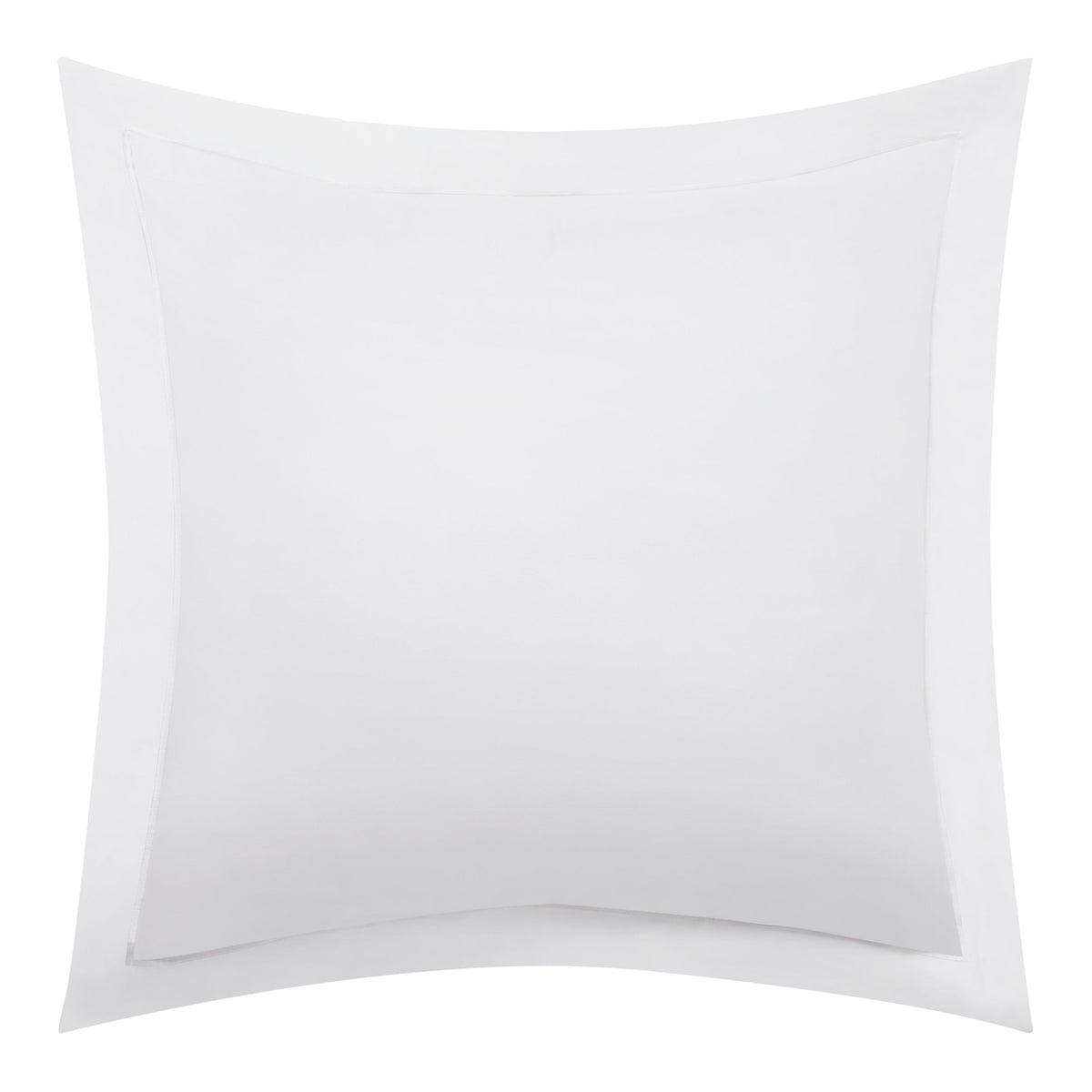 ES-058-2626_1|Pure white percale duvet cover with a wide flange border, providing a crisp, clean, and luxurious feel for any bed.