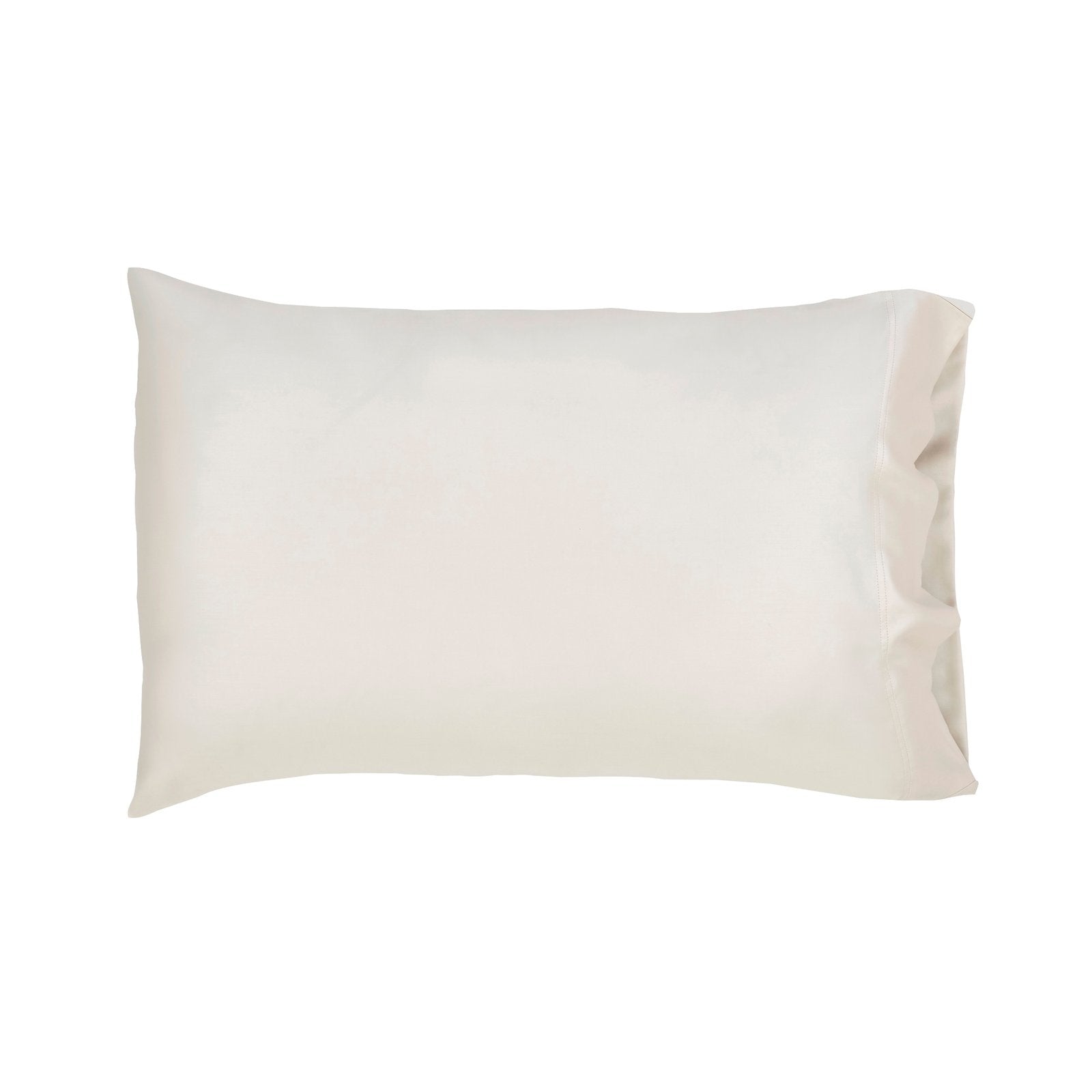ASP-510-2032_1|Single elegant off-white 100% Lyocell pillowcase, offering a silky smooth texture and superior breathability.