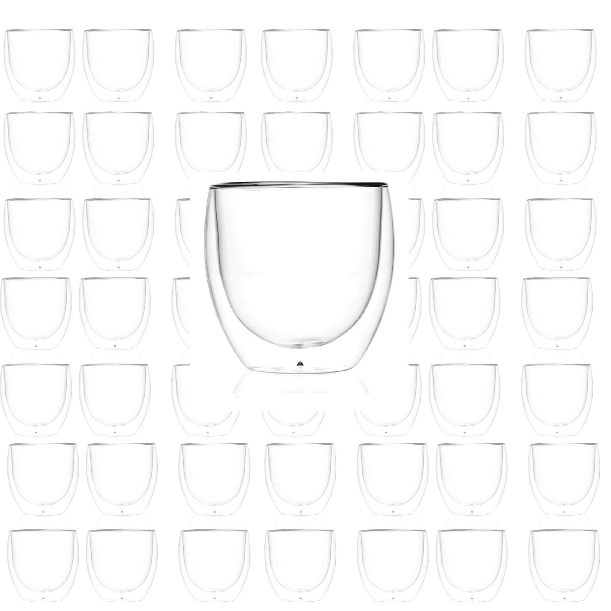 Double Wall Glass Coffee Mugs Cups 8.5oz 12oz insulated