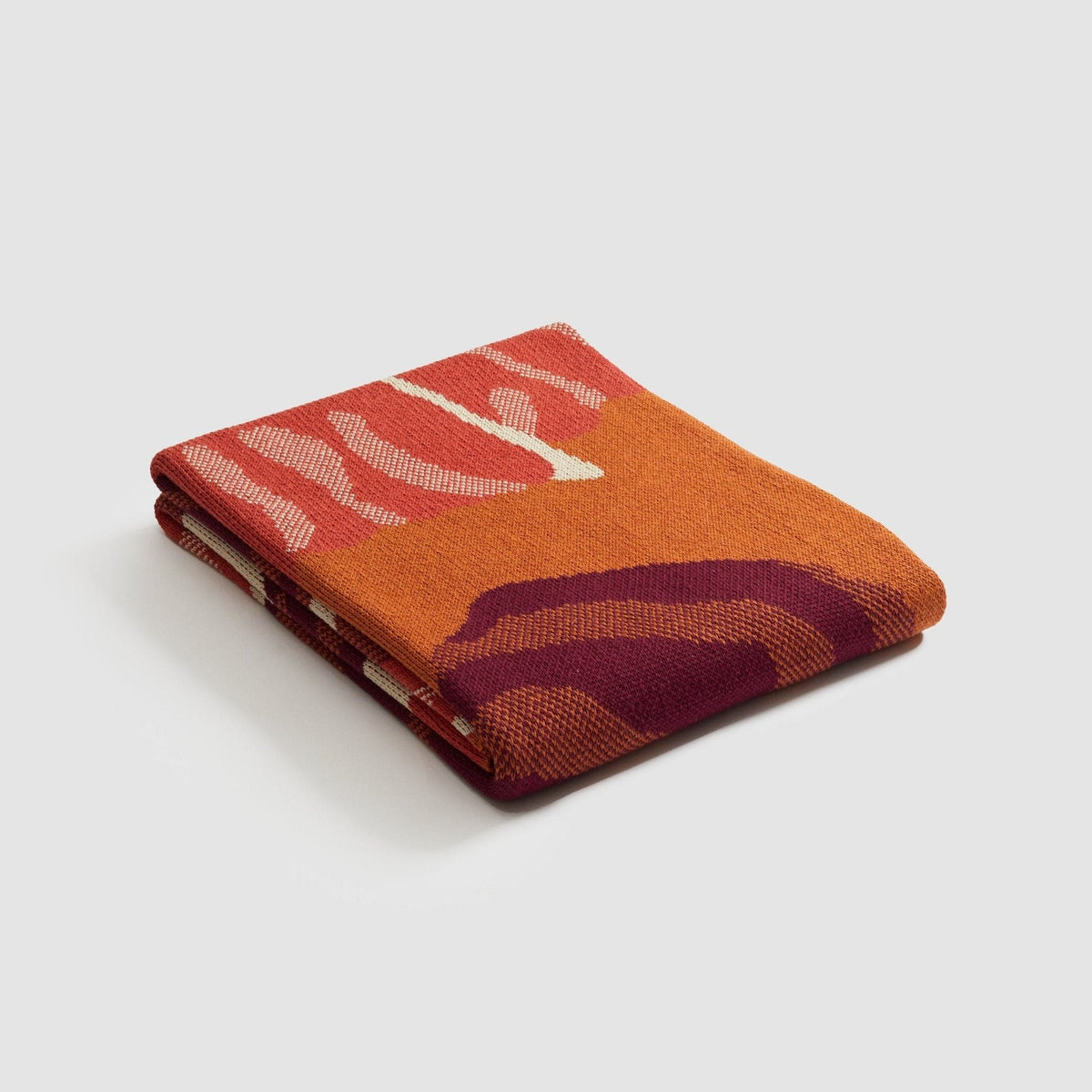 In2Green Eco Throw Cotton Sustainable Knit Floral Throw Blanket - Floréal 7 by E.A. Seguy