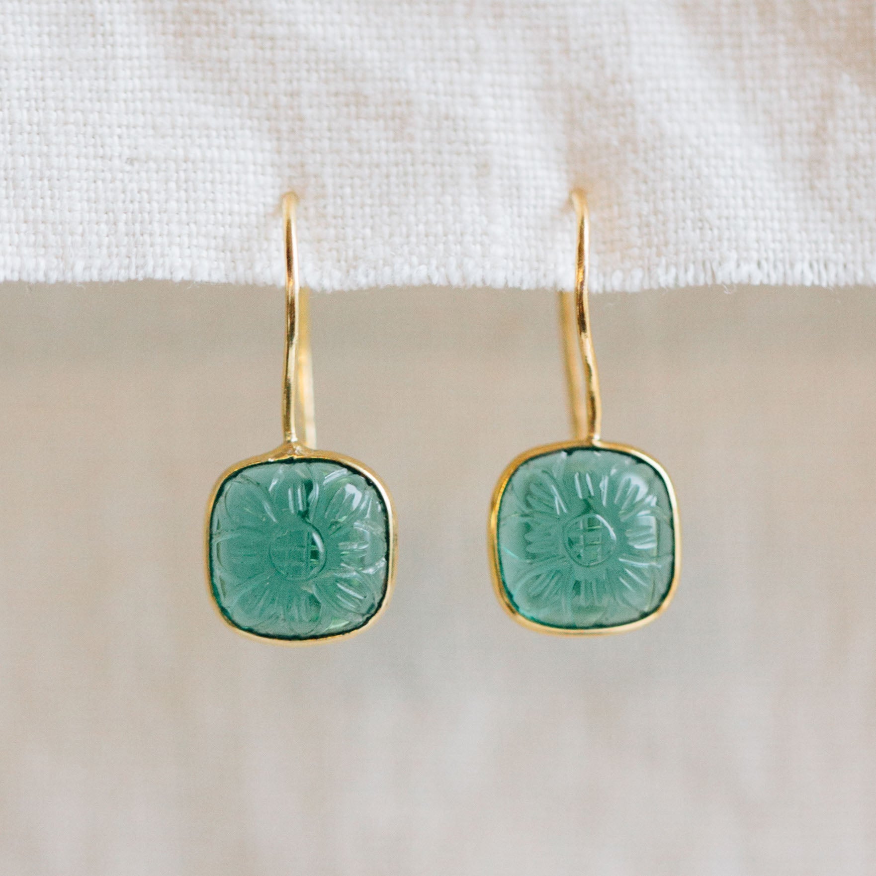 Lalita Blue Daisy Dangle Earrings - Ten Thousand Villages