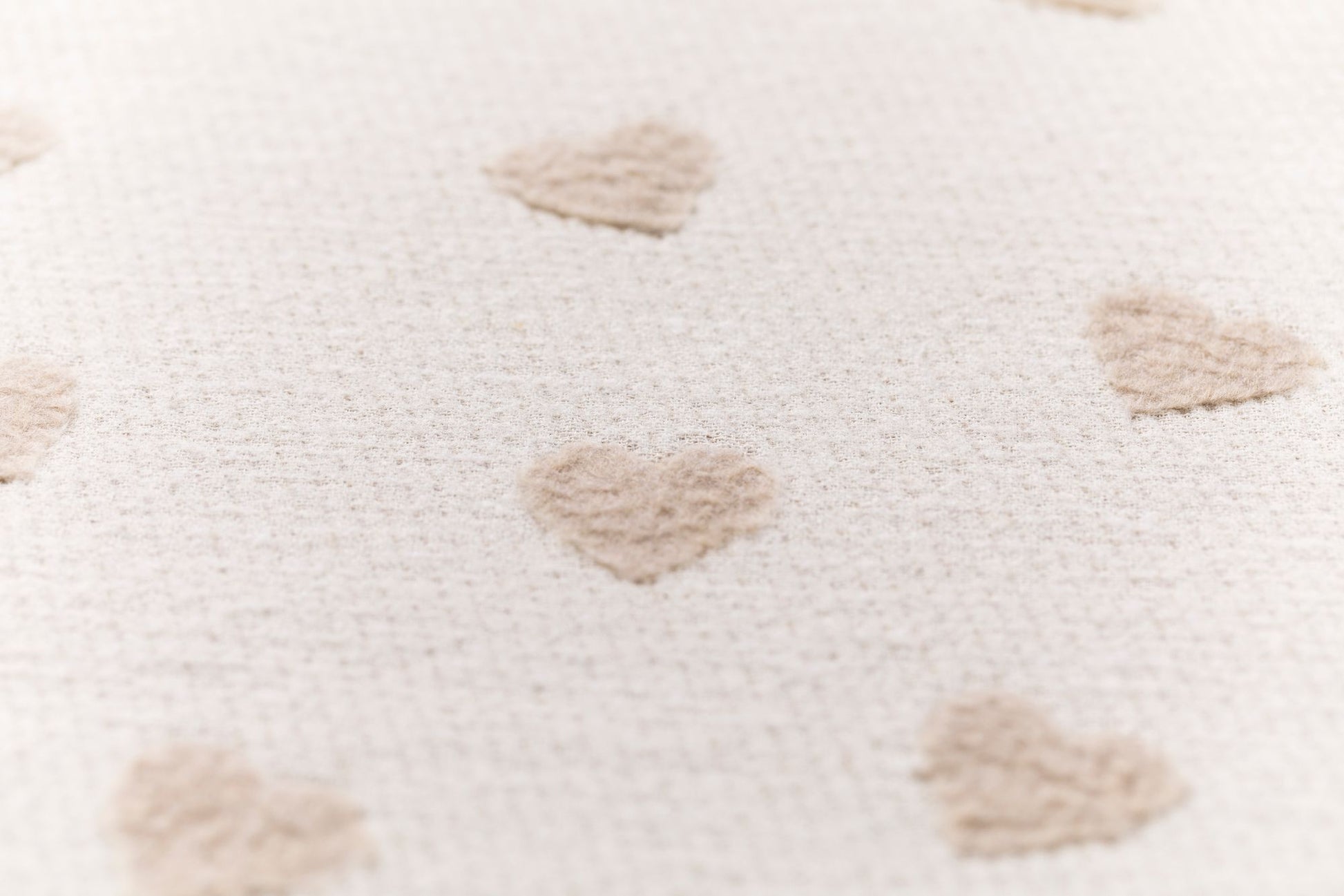 CARLA baby blanket "hearts allover" in . Blanket made by David Fussenegger , a family-run mill in Austria.