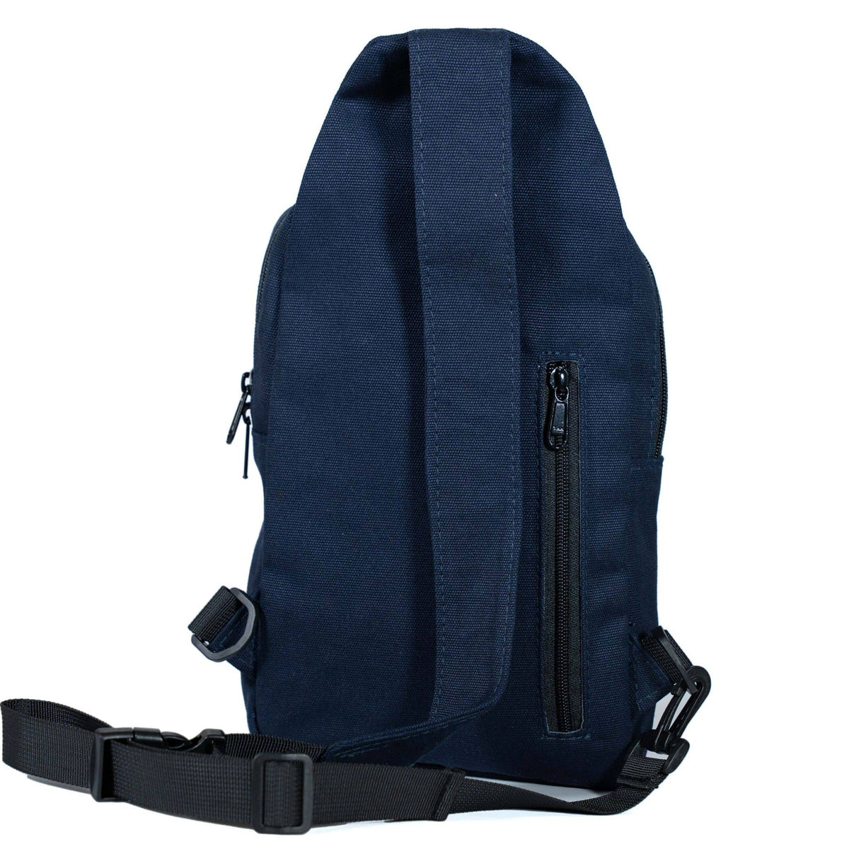 Umoja navy blue large canvas crossbody sling bag #color_navy-blue