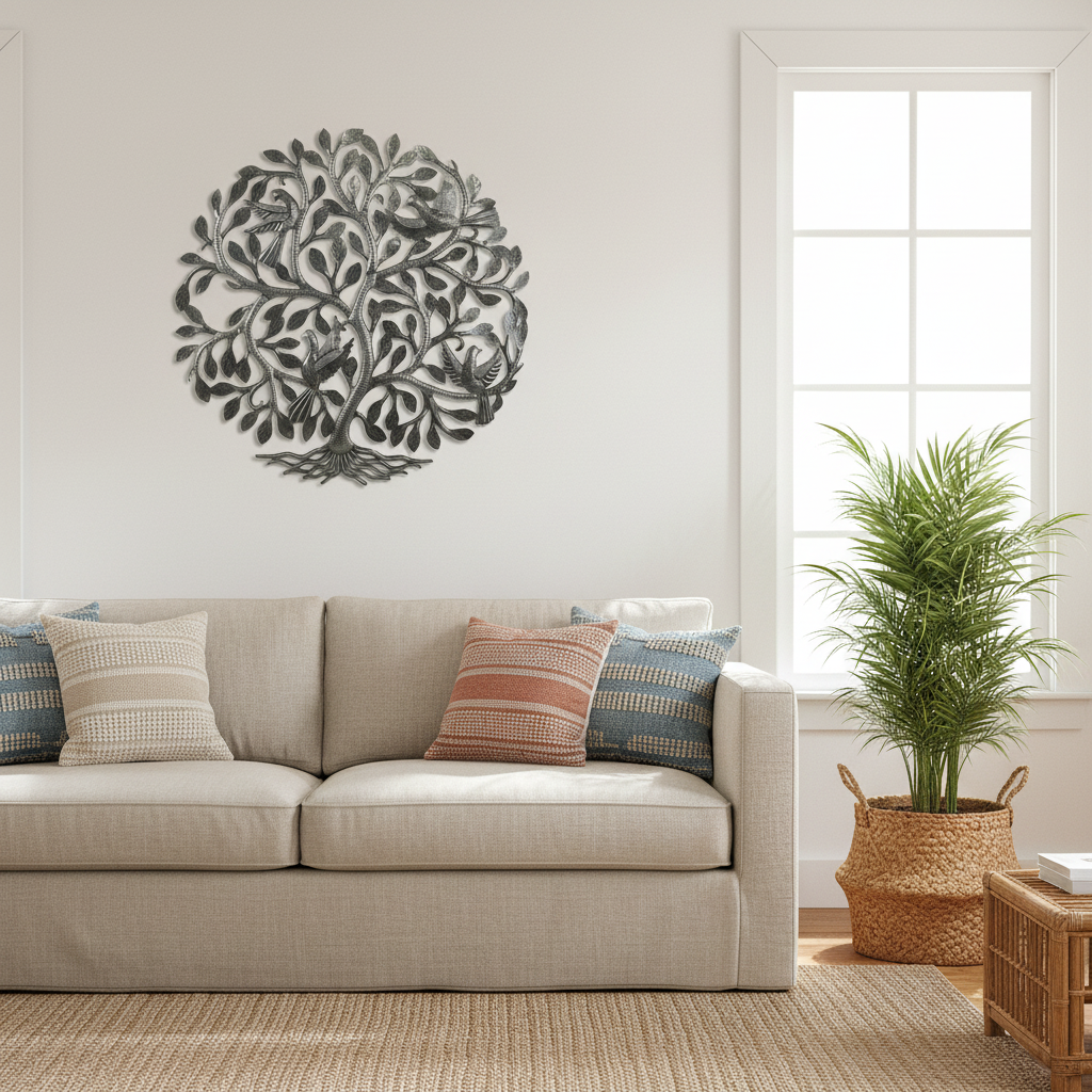 RND854 Lifestyle 1 - Boho Coastal Living Room