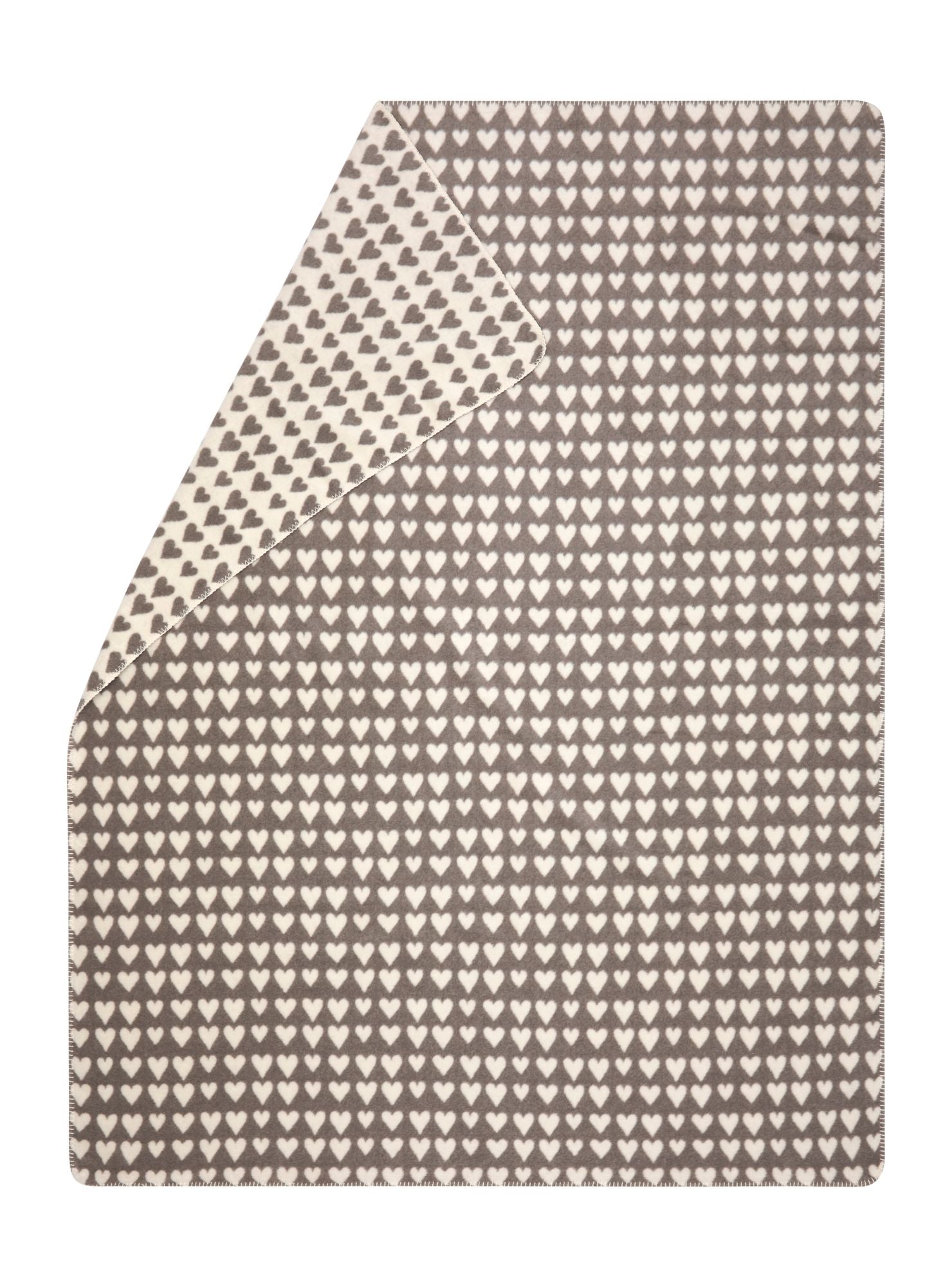 SAVONA throw "hearts" in . Throw Blanket made by David Fussenegger , a family-run mill in Austria.