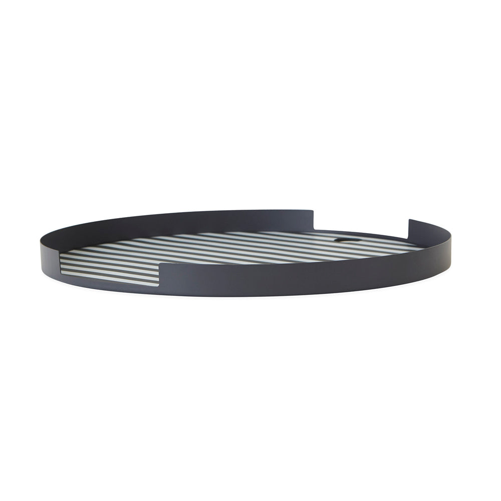 Oka Tray Round Anthracite Silicone Mat Design By Oyoy 1