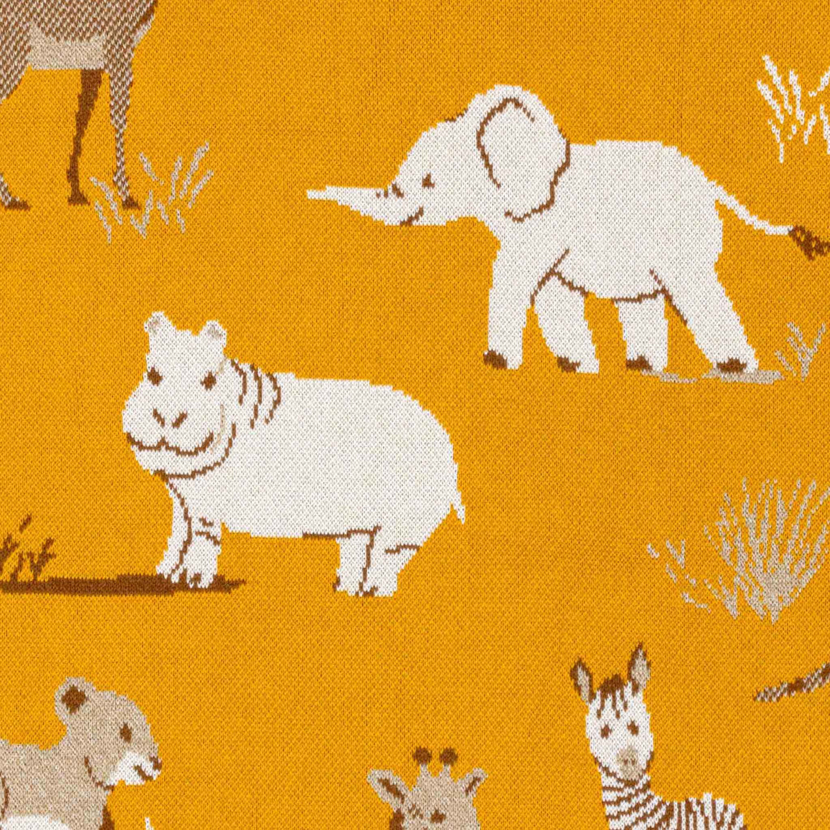 in2green Eco Baby Throws Baby Safari  - Cotton Sustainable Knit Animal Blanket 601570194993 BB02SF1