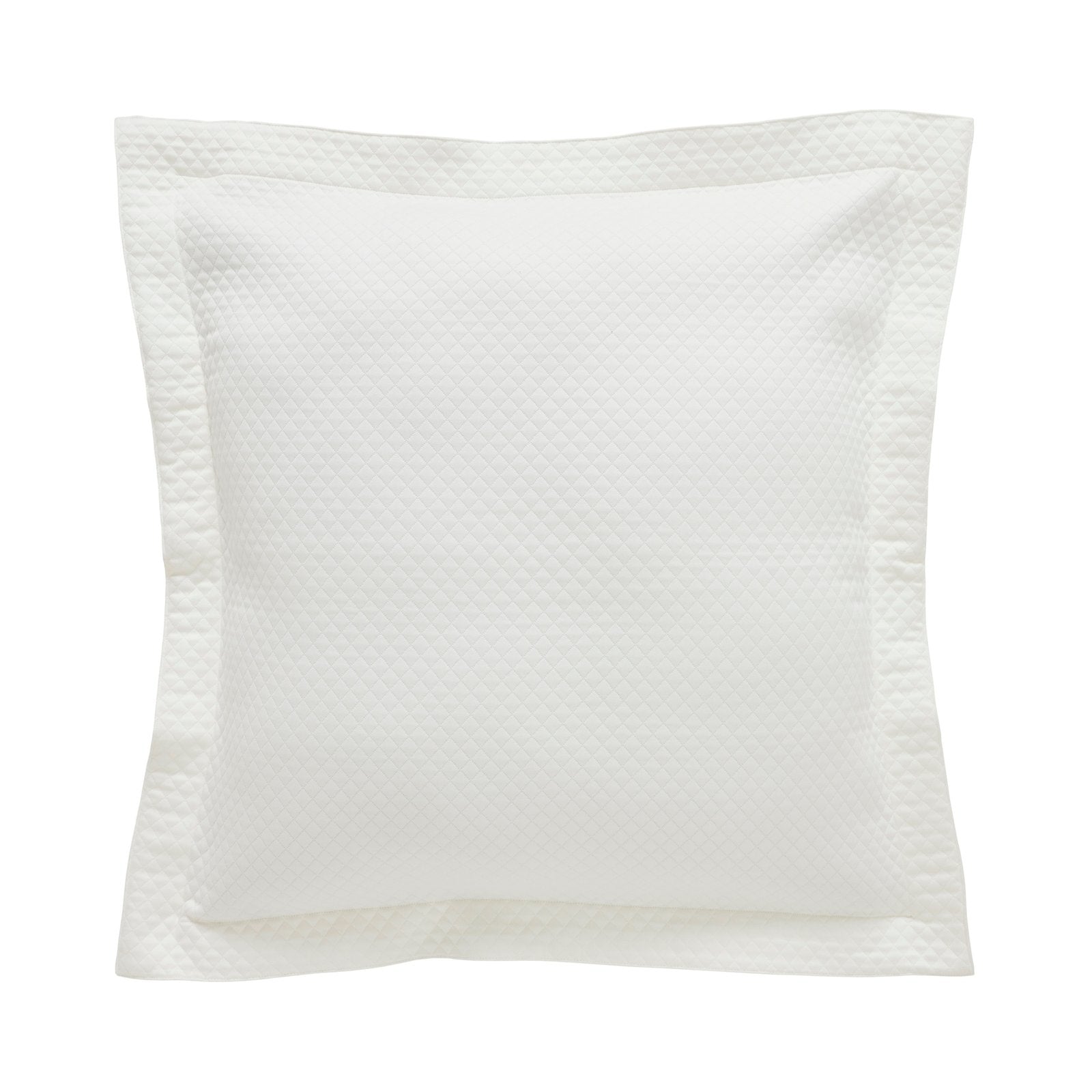 ES-189-2626_1|Crisp white quilted coverlet, featuring an elegant diamond pattern. Fresh bedding for a luxurious and clean look.