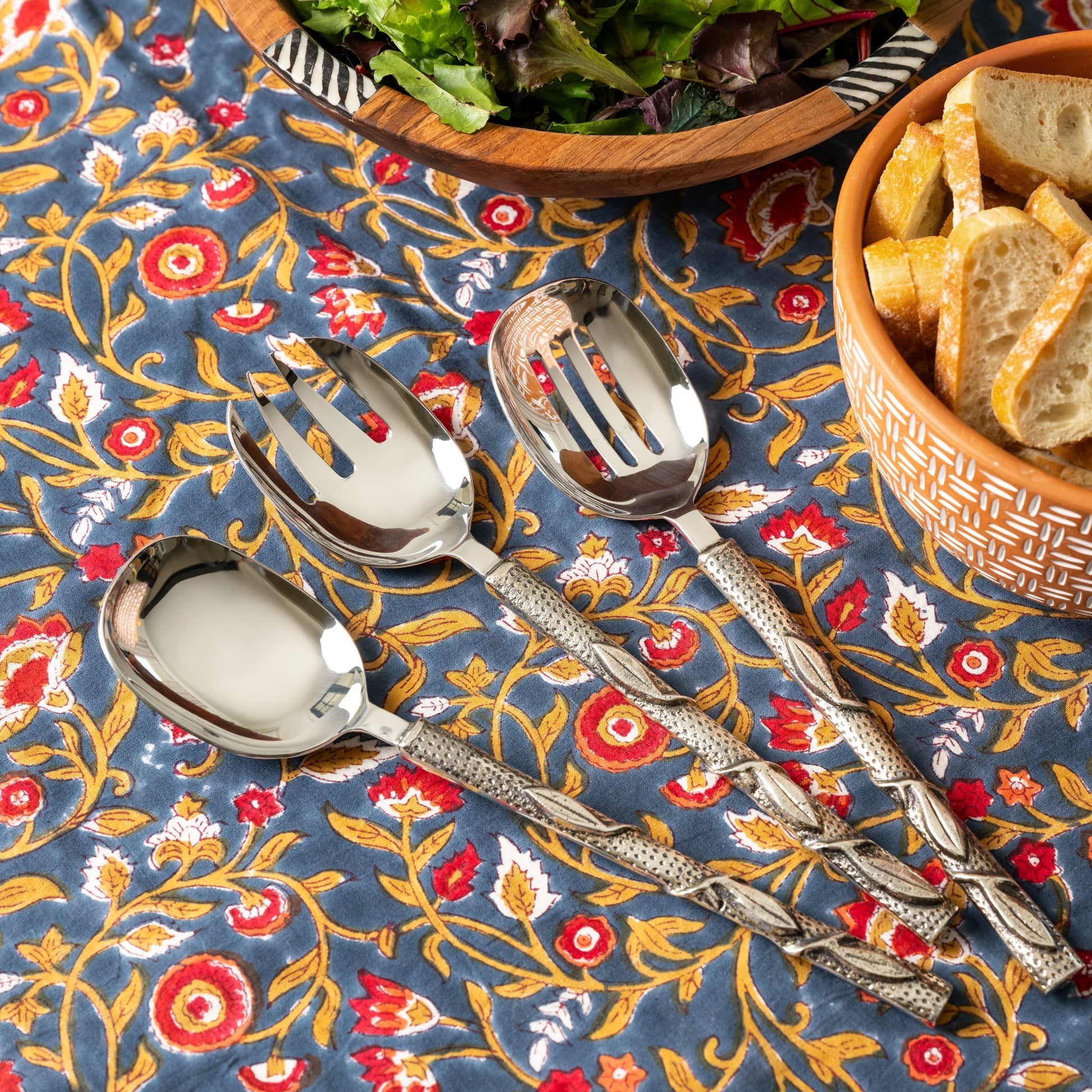 Olive Branch Serving Utensils - Set of 3 - Ten Thousand Villages
