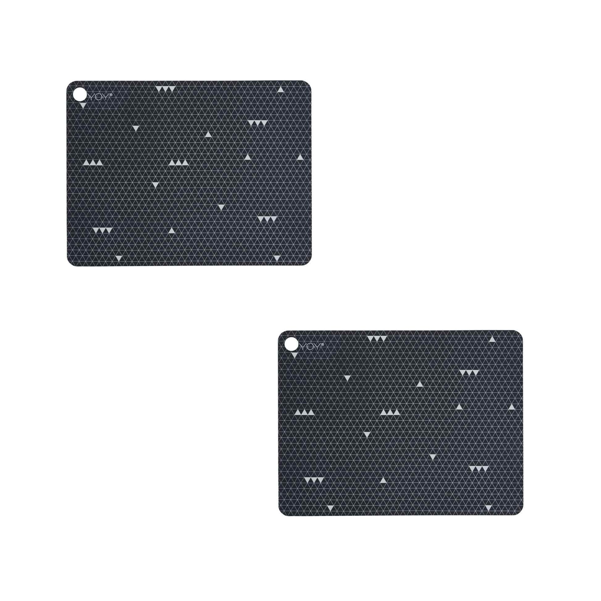 Placemat Grey Line 2 Pcs Design By Oyoy 1