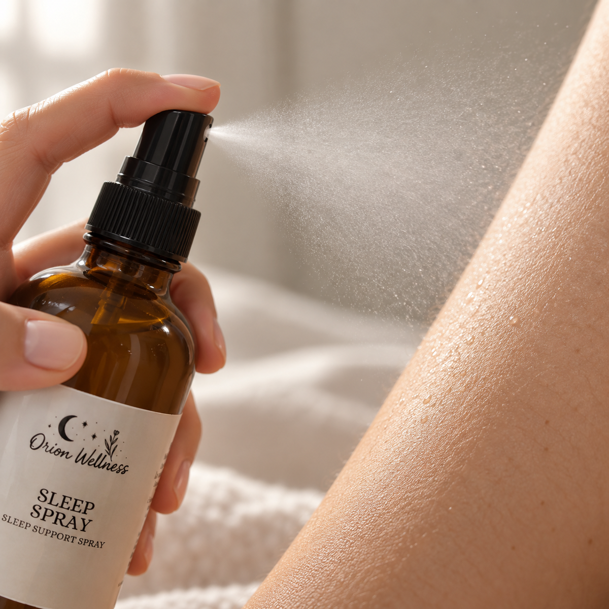 Magnesium Sleep Spray lifestyle view, included in Evening Reset Ritual
