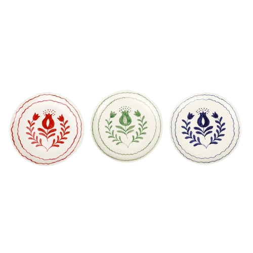 Red Anaar Snack Plate 7x7 Inches Set of 2 - Casa Amarosa