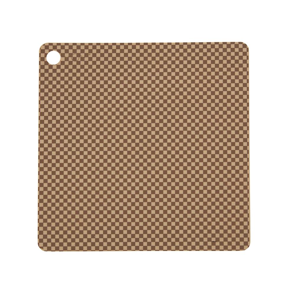 Placemat Checker Pack Of 2 Camel 1