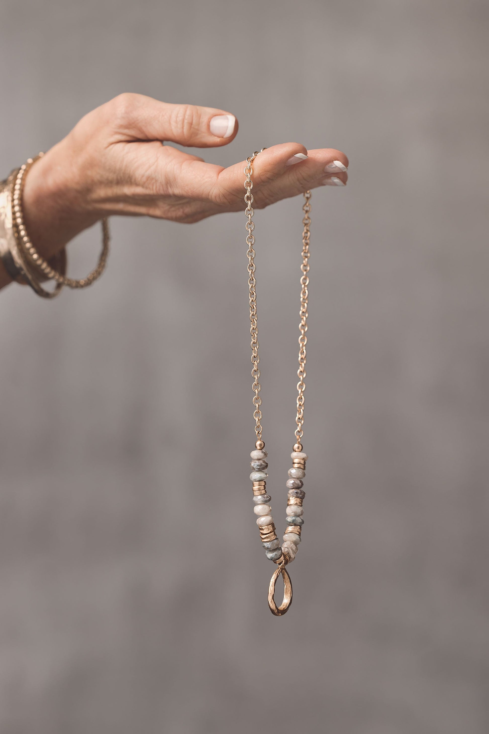 Celeste Bronze Necklace Custom Made Jewelry by Collection 1304 for boutiques wholesale accounts NY Now Dallas Market