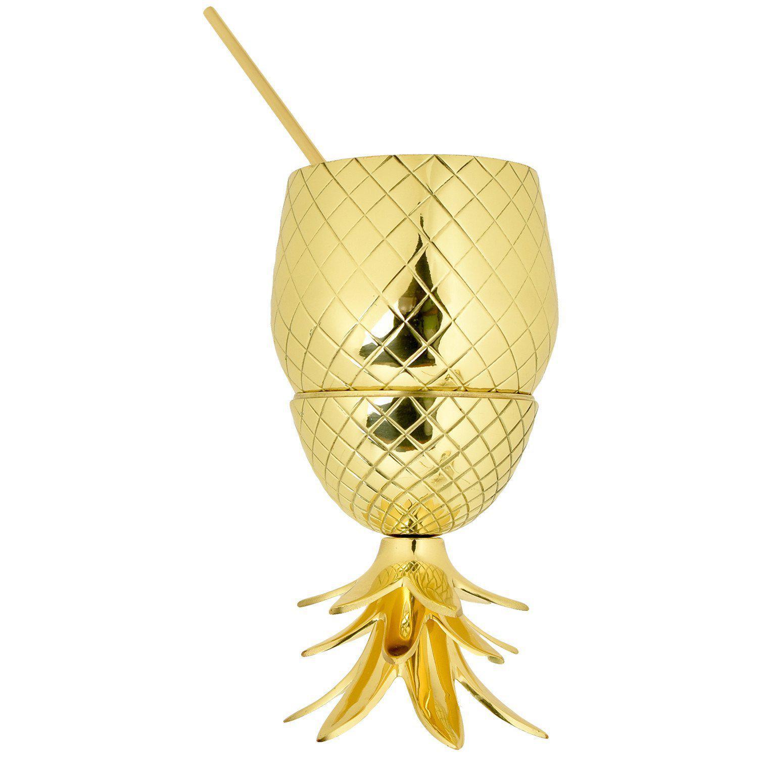 The Royal Hawaiian Pineapple Tumbler (27 Ounce)-Home Gifts-Prince of Scots-810032751760-PineGold9-Prince of Scots
