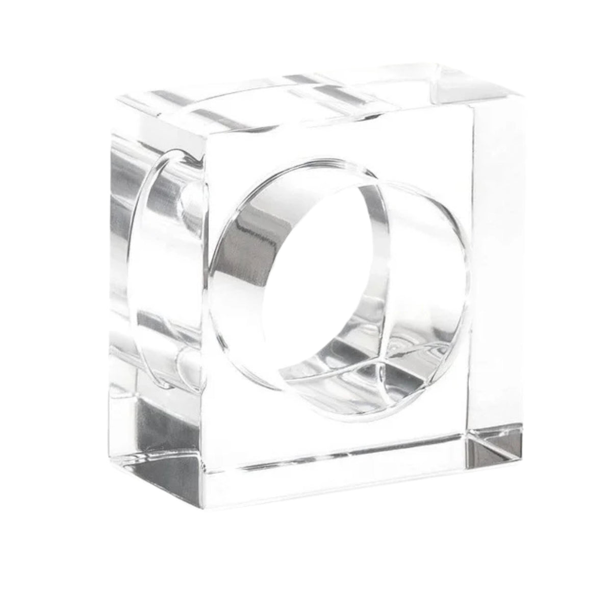 Acrylic Square Napkin Ring (Set of 4)