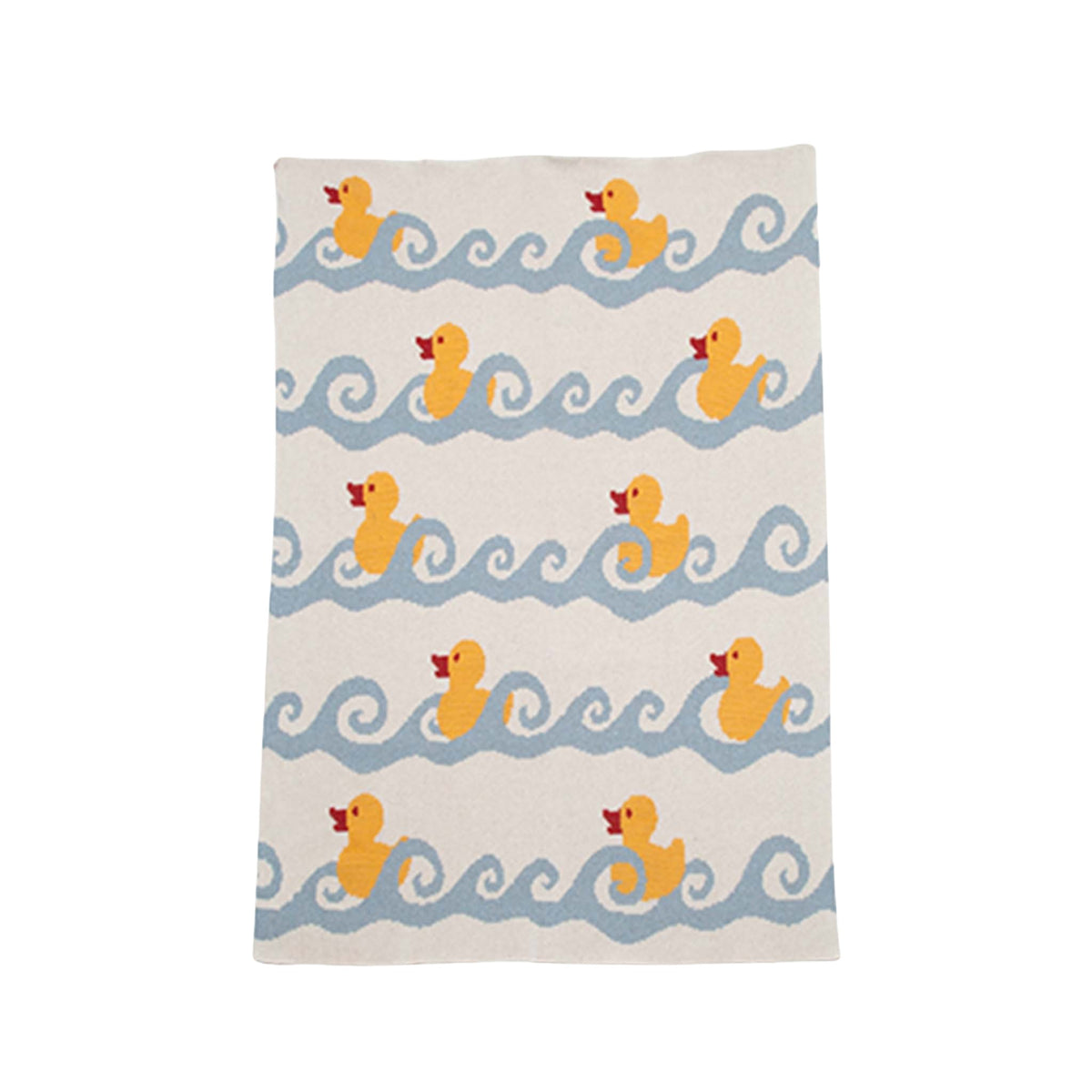 in2green Eco Baby Throws Baby Cotton Knit Blanket - Ducky 655646729718 BB02DK1