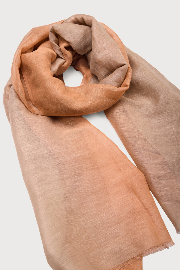 Linen Ombré Scarf - Taupe