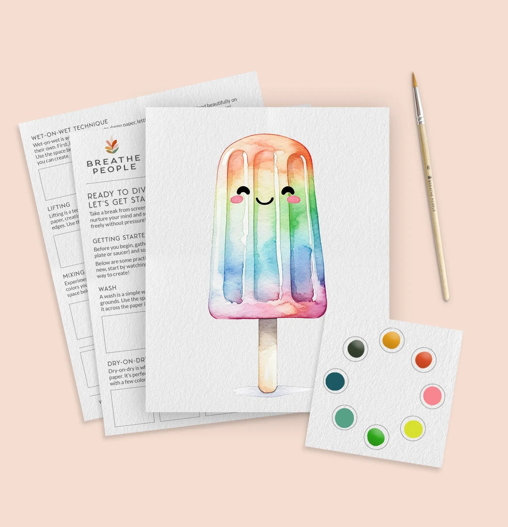 Popsicle Watercolor Kit for Kids